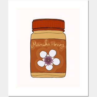 Manuka Honey with Flower Honey Posters and Art